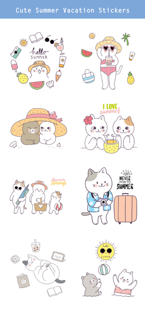 Summer & Vacation Cute Sticker(圖3)-速報App