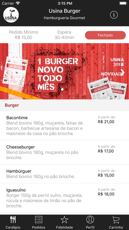 Usina Burger - Delivery