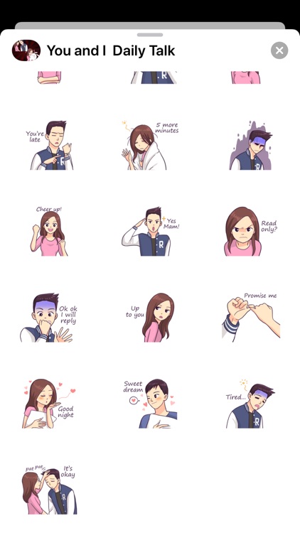 You & I : Daily Talk Stickers