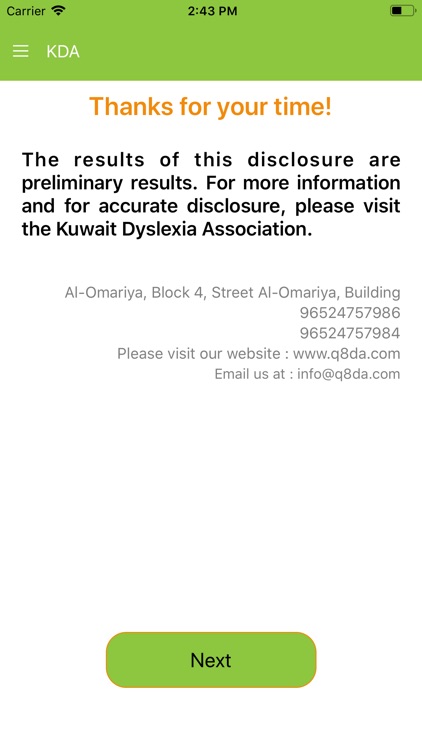 Kuwait Dyslexia Association screenshot-8