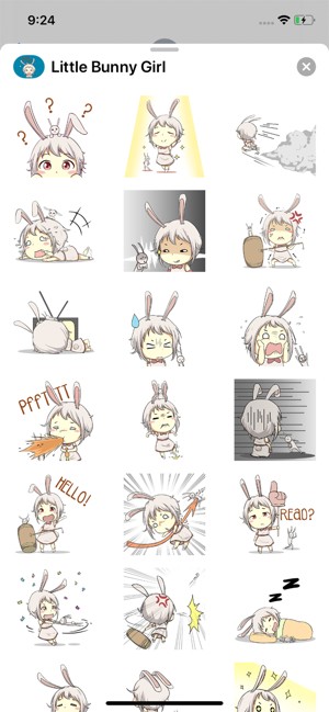 Little Bunny Girl stickers(圖2)-速報App