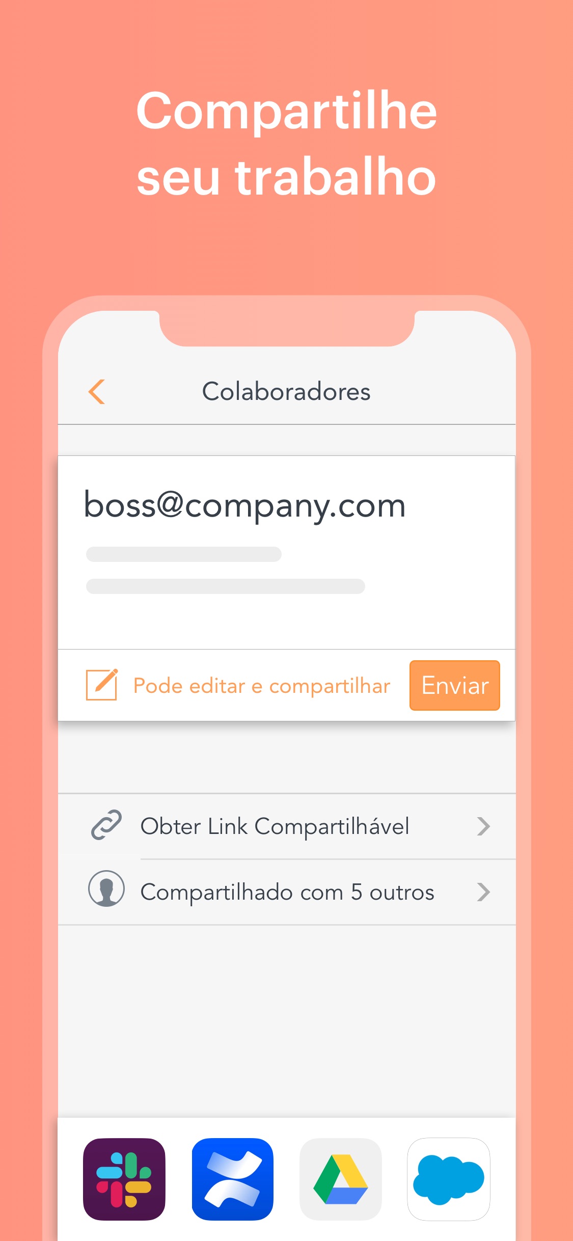 Screenshot do app Lucidchart