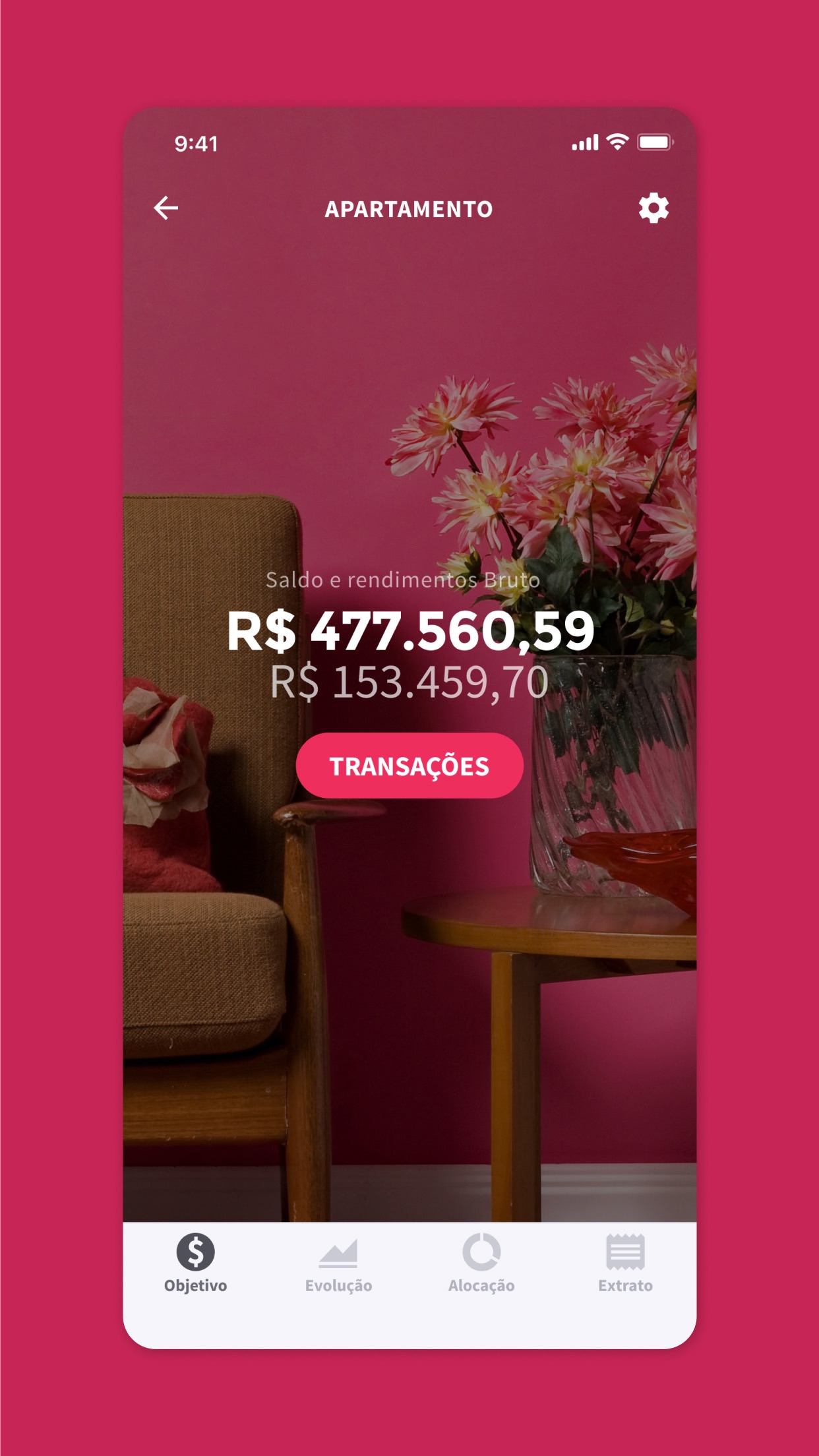 Screenshot do app Warren Brasil