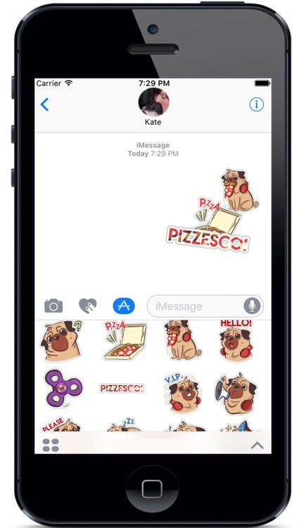 Dog Pug - Emoji Stickers