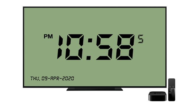 Minimalist Retro Clock TV