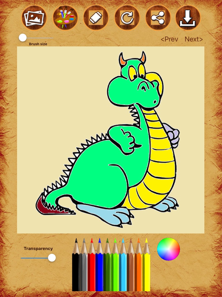 Dragon Coloring Drawing Book screenshot 3