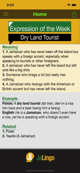 Game screenshot Jamaican Dictionary - JaLingo apk