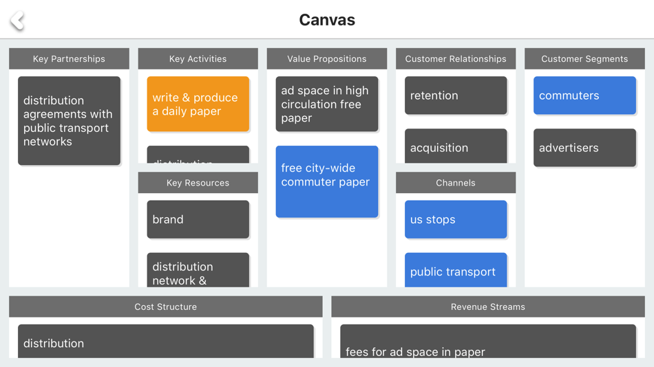 Builder canvas