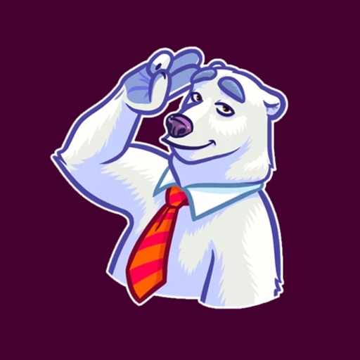 Polar Bear Animal Stickers icon