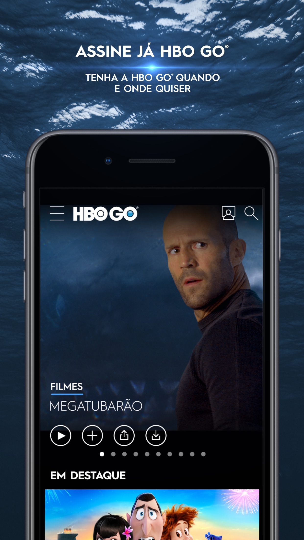 Screenshot do app HBO GO ®