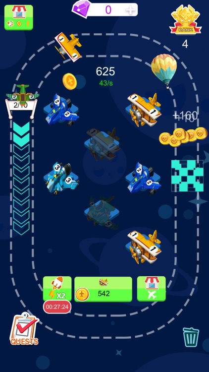 Tiny Plane - 2048 Coins Tycoon