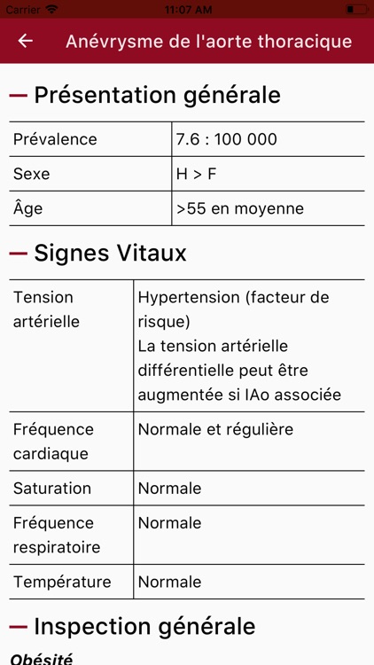 Examen physique Cardio