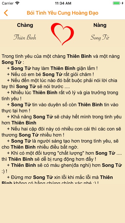 Bói Tình Yêu Cung hoàng đạo