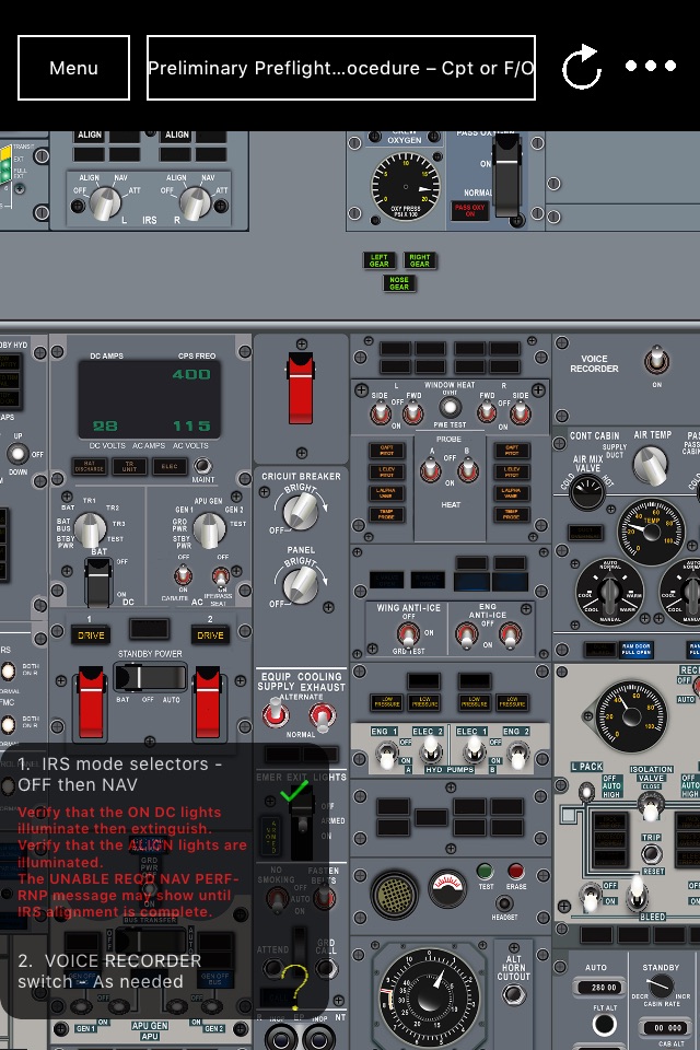 737ng Flow & Emergency Trainer screenshot 3