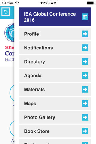 IEA Conference App screenshot 2