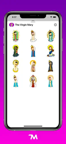 Image 2 Stickers de la Virgen María iphone