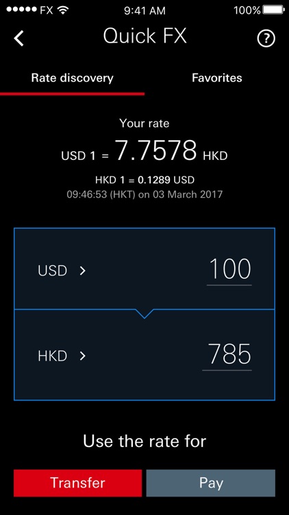 HSBC Singapore QuickFX