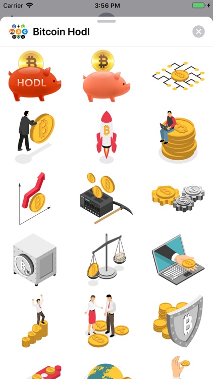 Bitcoin Crypto HODL Stickers screenshot-6