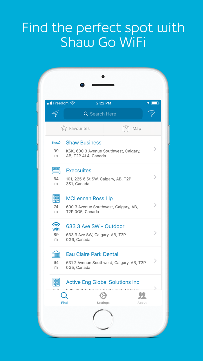Shaw Go WiFi Finder