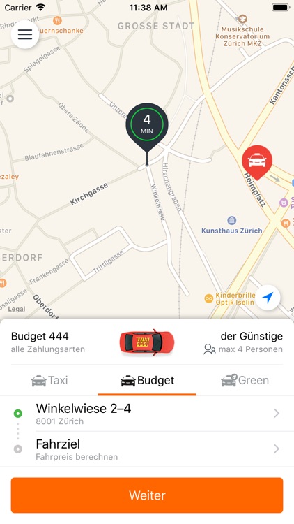 Taxi 444 AG, Zürich screenshot-3
