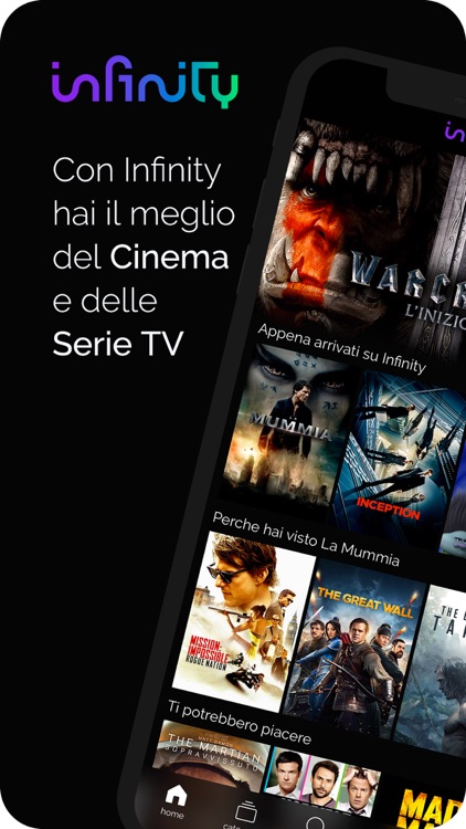 Infinity e Premium su Infinity