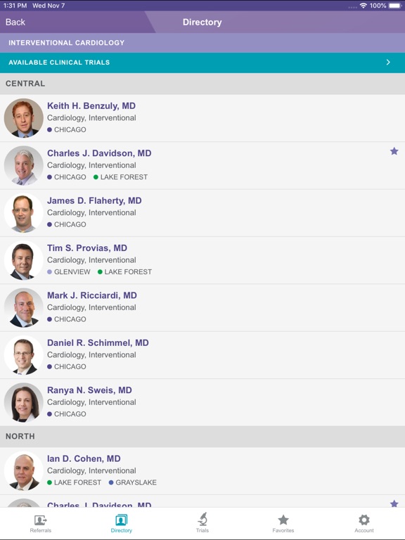 iPad Image of NM Cardiovascular MD Referral