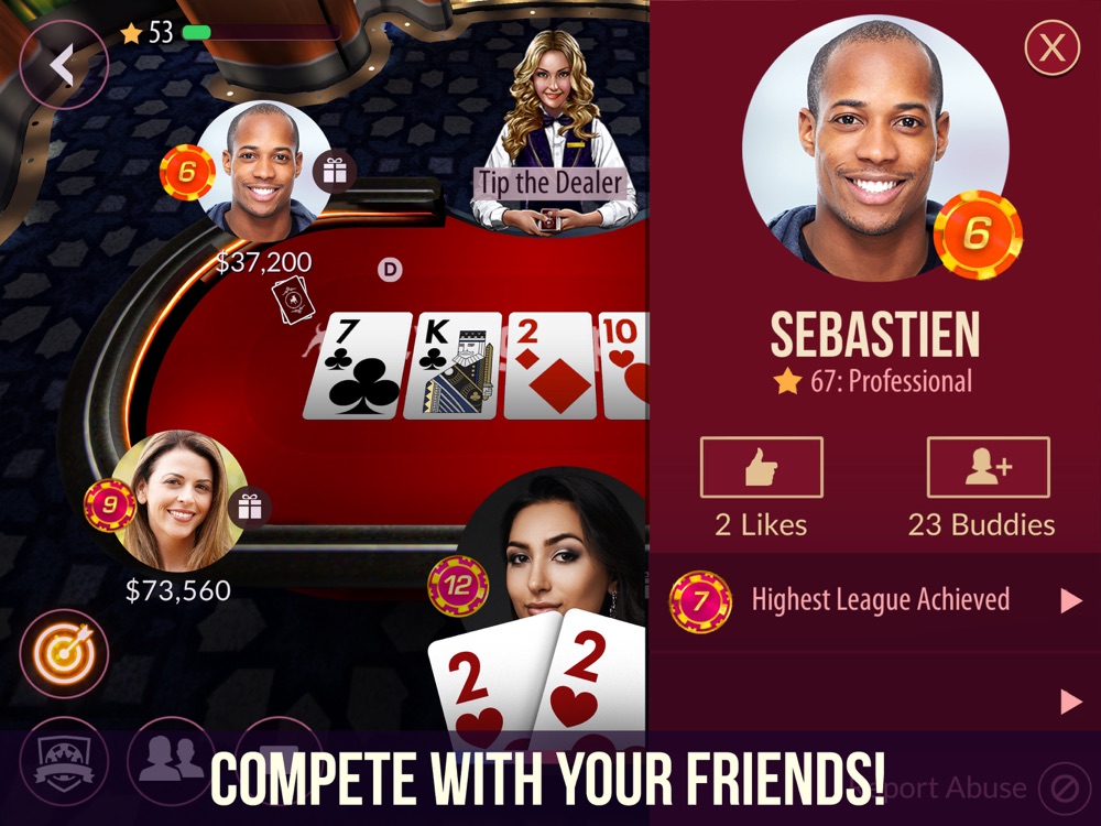 How do you add friends on zynga poker 2019 game