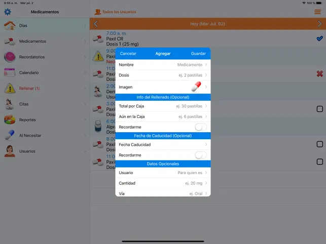 Captura 4 Recordatorio de Medicamentos iphone