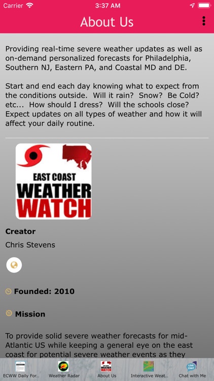 East Coast Weather Watch
