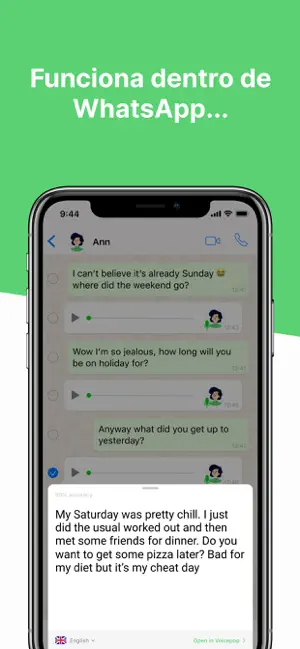 Captura 1 Voicepop - la voz en texto iphone