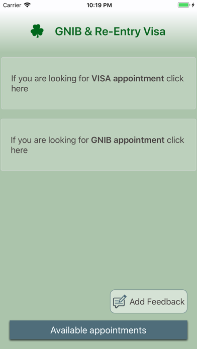 GNIB Appointments screenshot1