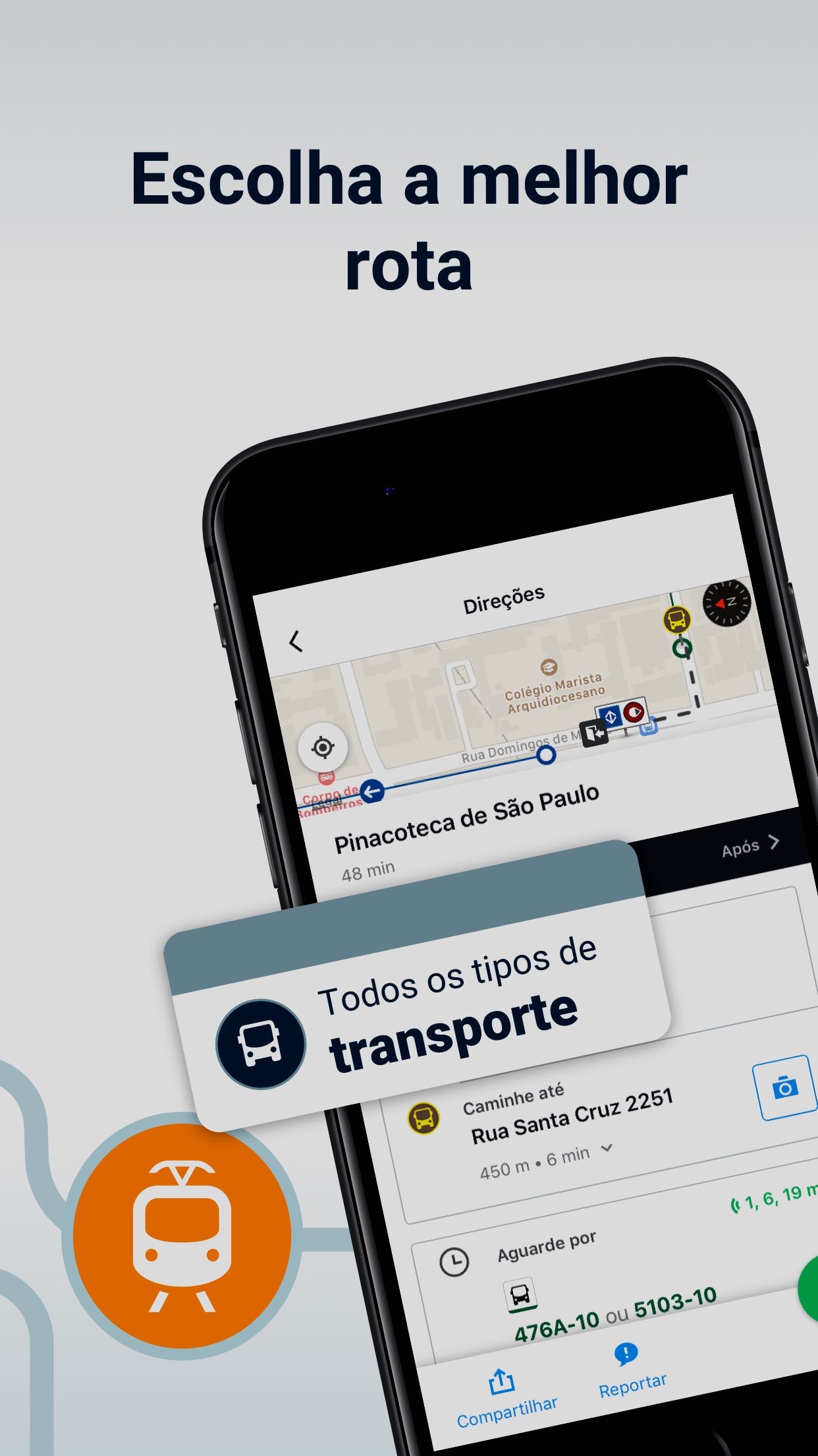 Screenshot do app Moovit: Transporte Público