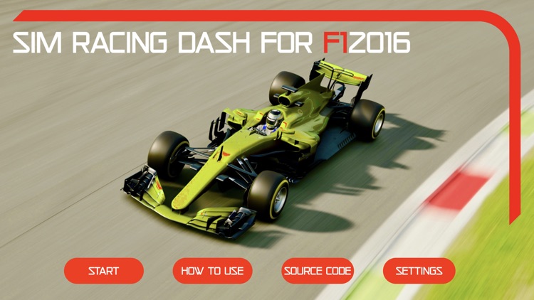 Sim Racing Dash for F1 2016