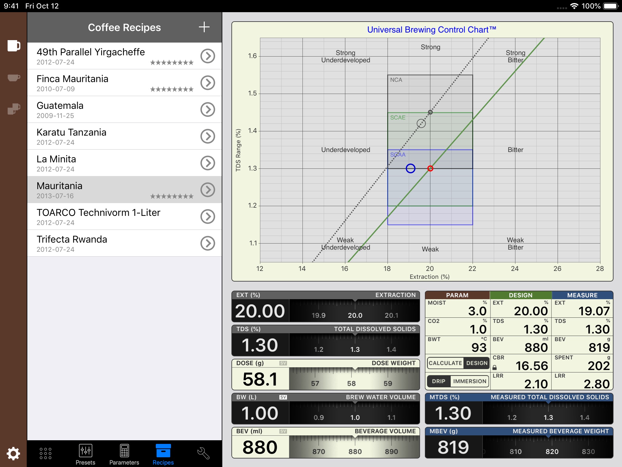 VST CoffeeTools™ for iPad screenshot 3