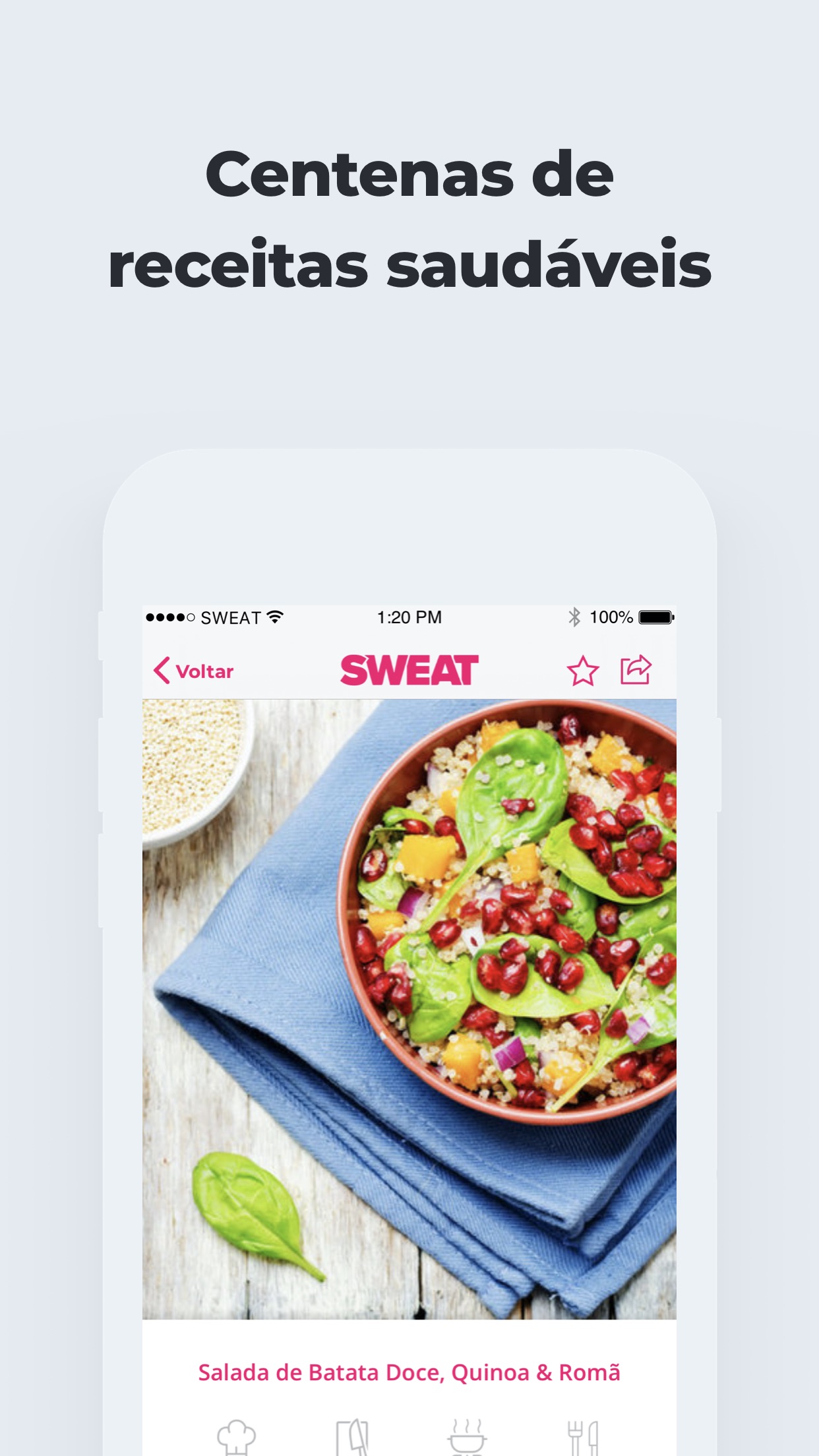 Screenshot do app SWEAT: Fitness Kayla Itsines