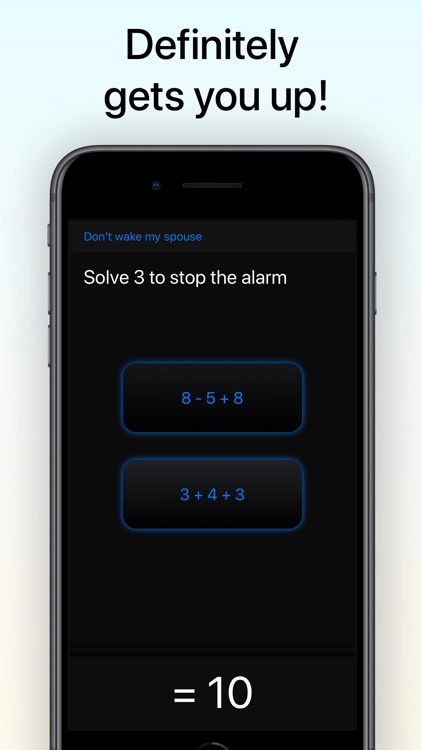 My Math Alarm Clock