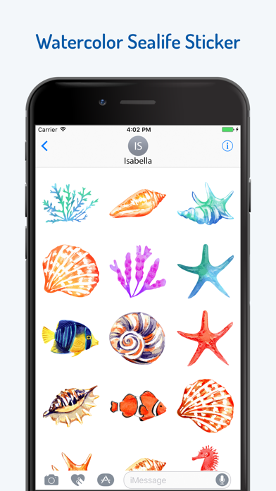 Watercolor Sea Life Emojis screenshot 2