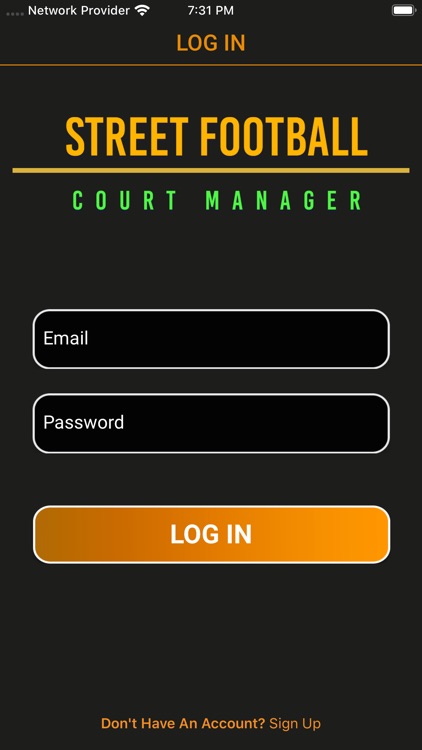 Street Football Court Manager