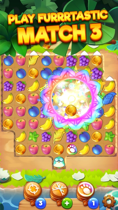 Tropicats: Match 3 Puzzle Game Screenshot 1