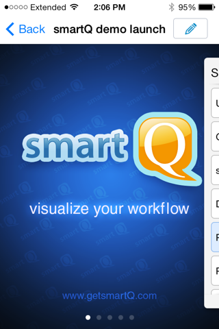 smartQ - workflow management - náhled
