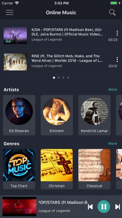 MusicOZ: Music player