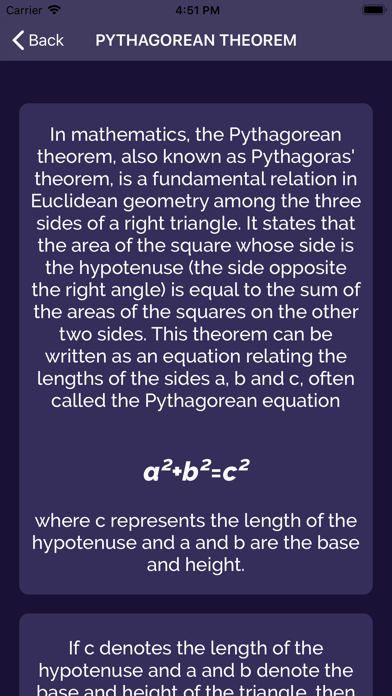 Pythagorean Calc. screenshot 2