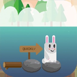 Blocky Rabbit Jumping