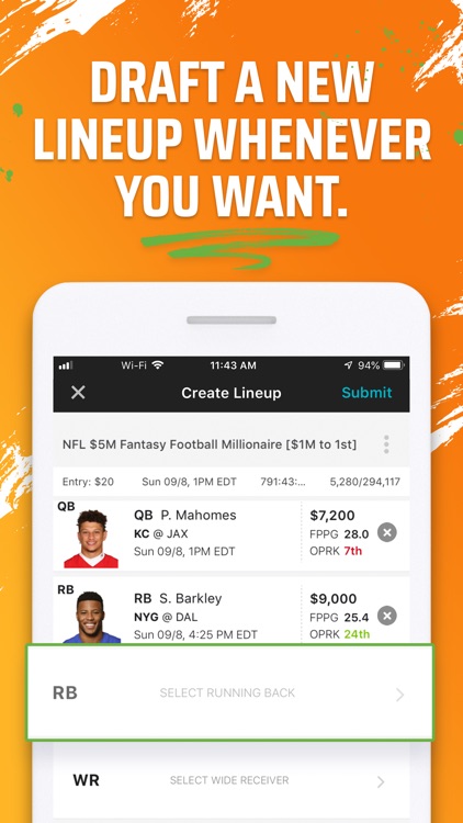 DraftKings Fantasy Football