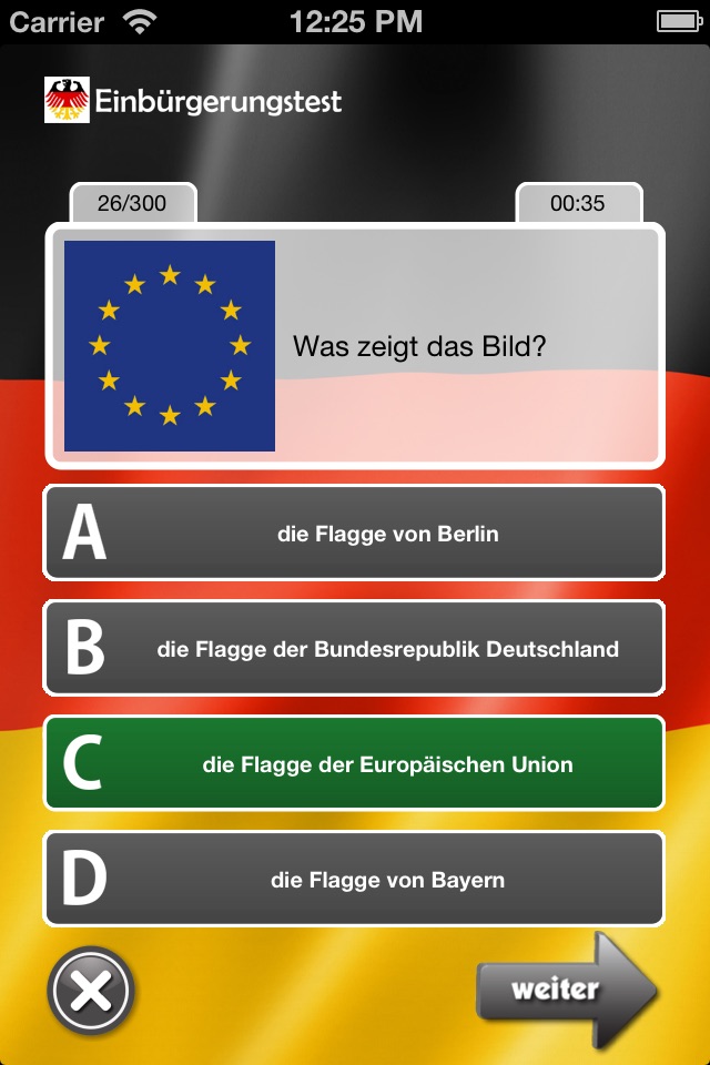 Einbürgerungstest App screenshot 2