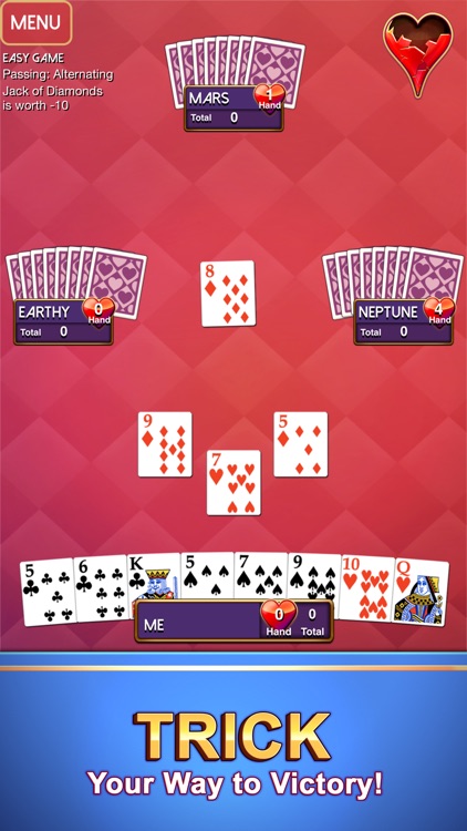 Hearts - Classic Card Game screenshot-4