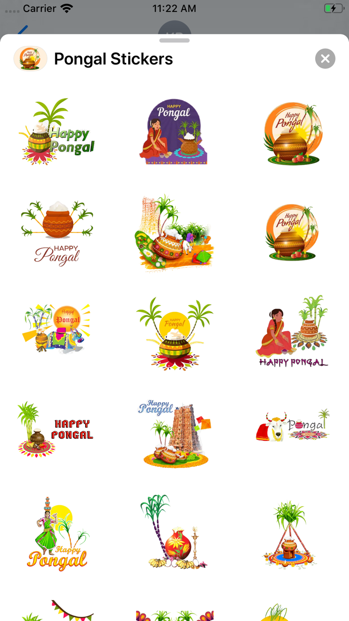 Pongal Stickers