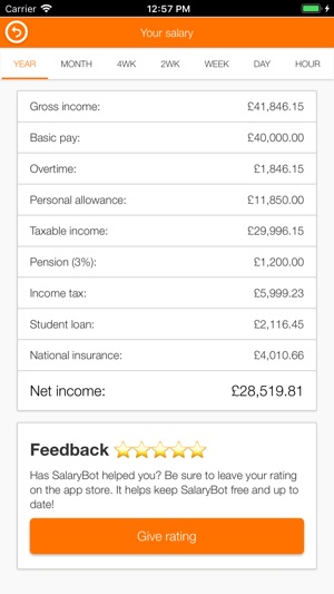 SalaryBot Salary Calculator(圖4)-速報App