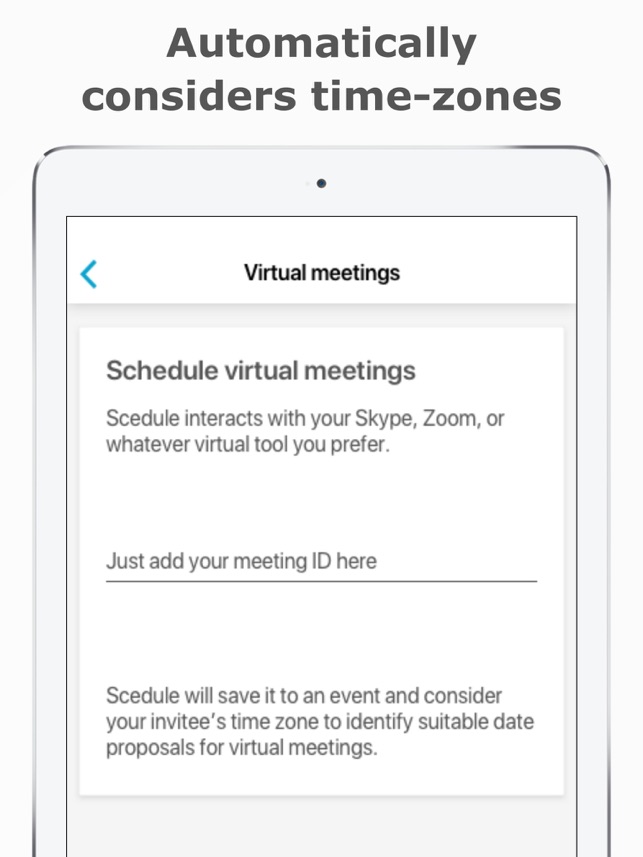 Scedule To Schedule Meetings On The App Store