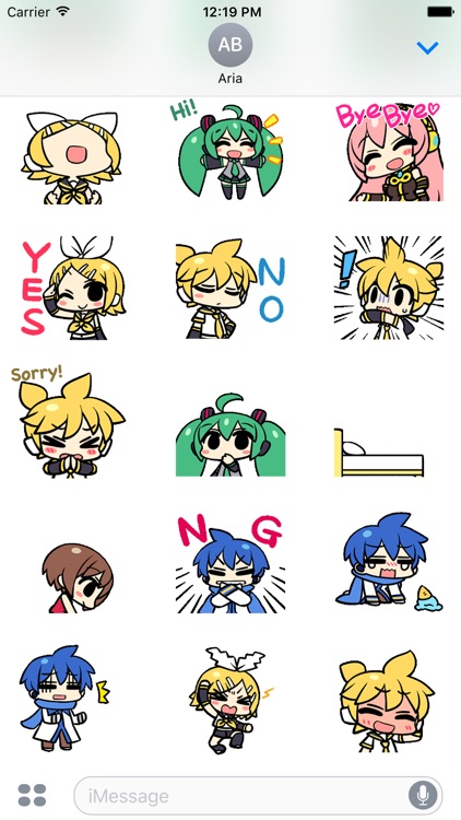 Animated Miku And Gang Sticker